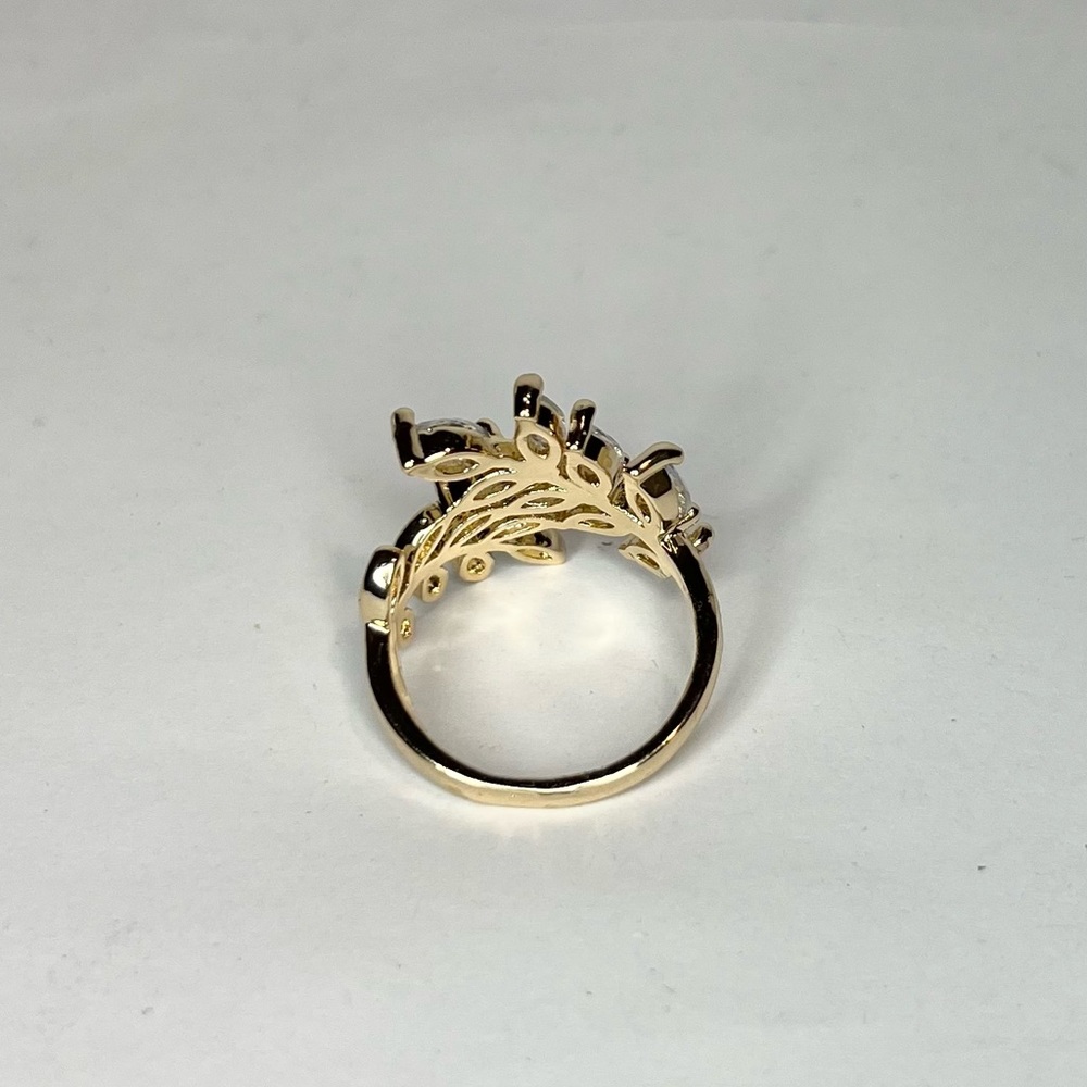 14k gold filled leaf ring - Picture 3 of 4